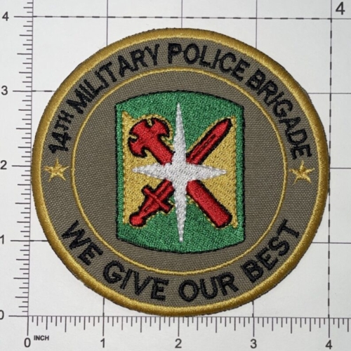 US Army 14th Military Police Brigade “We Give Our Best” Patch