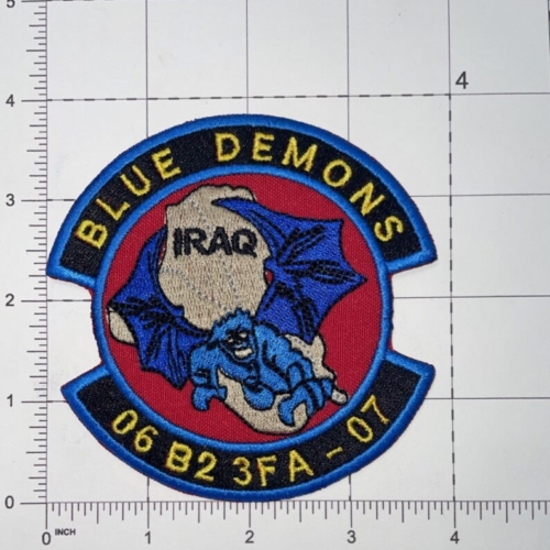 US Army 2nd Battalion 3rd Field Artillery Regiment Blue Demons Iraq Patch