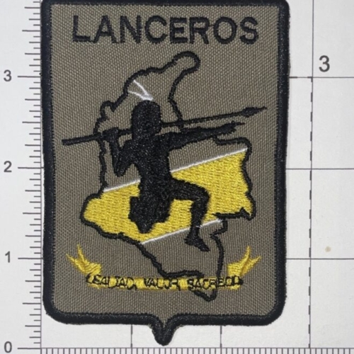 Colombian Army OD Lanceros Curso Lealtad Valor Sacrificio Patch