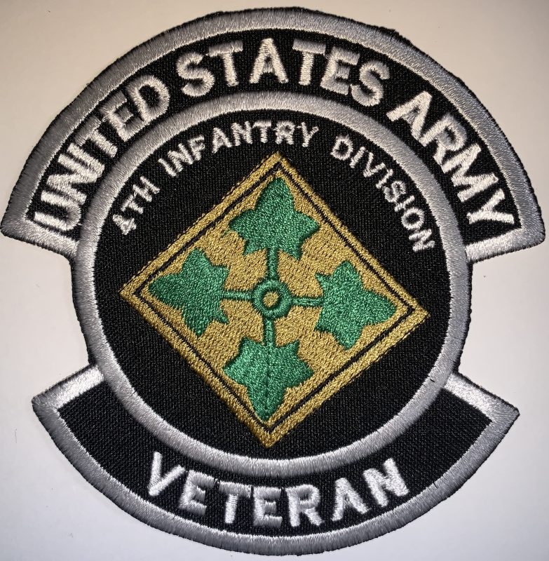 4th Infantry Division Veteran Patch - Decal Patch - Co