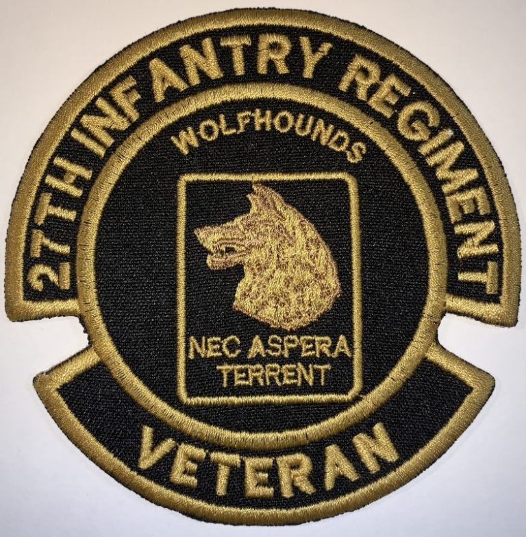 27th Infantry Regiment "Wolfhounds" Veteran Patch - Decal Patch - Co