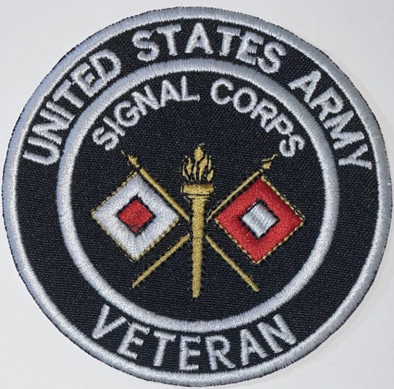 US Army Signal Corps Veteran Patch - Decal Patch - Co