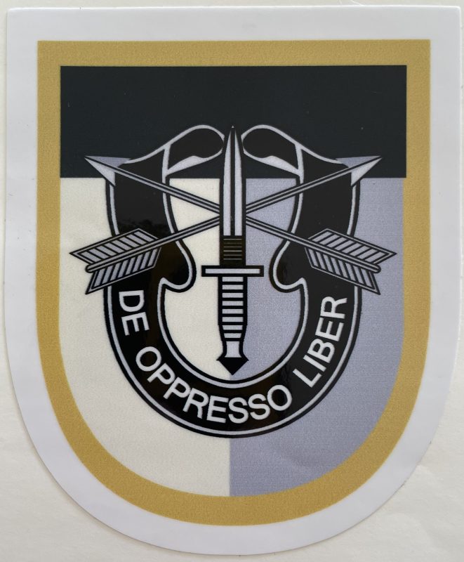 US Army JFK Special Forces Group Sticker - Decal Patch - Co