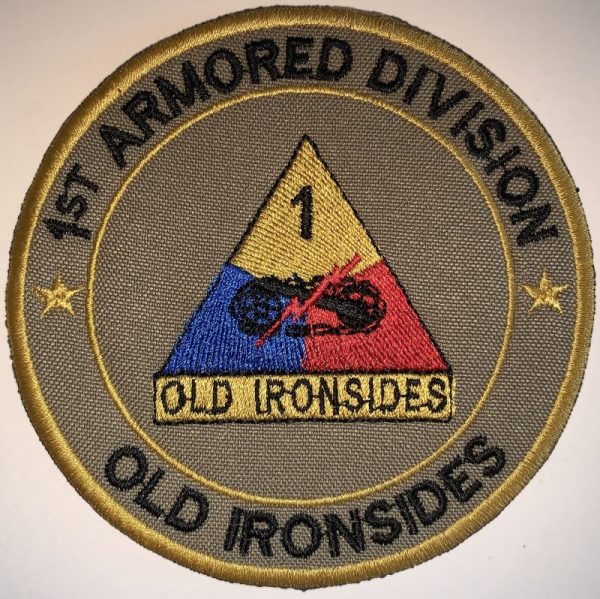 US Army OCP 1st Armored Division Old Ironsides Patch - Decal Patch - Co