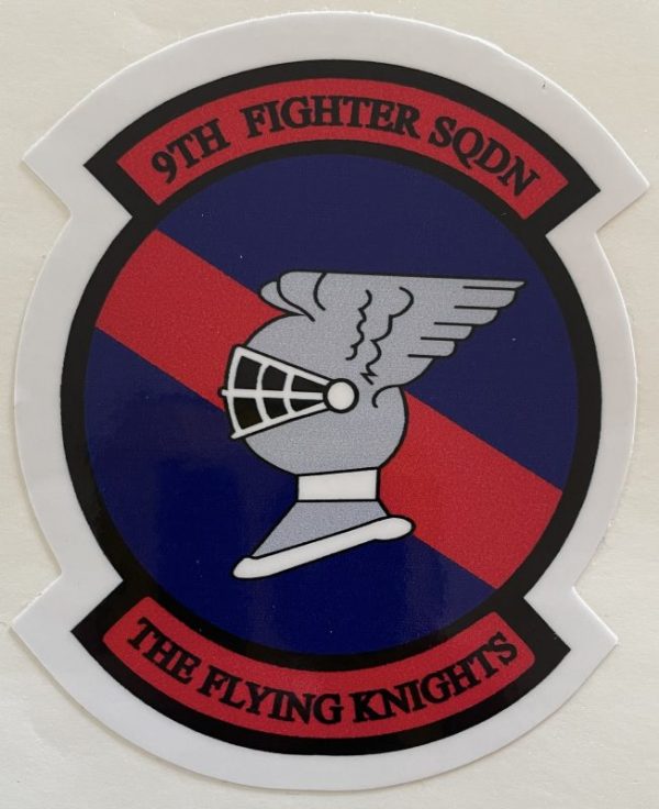 USAF 9th Fighter Squadron The Flying Knights Sticker - Decal Patch - Co