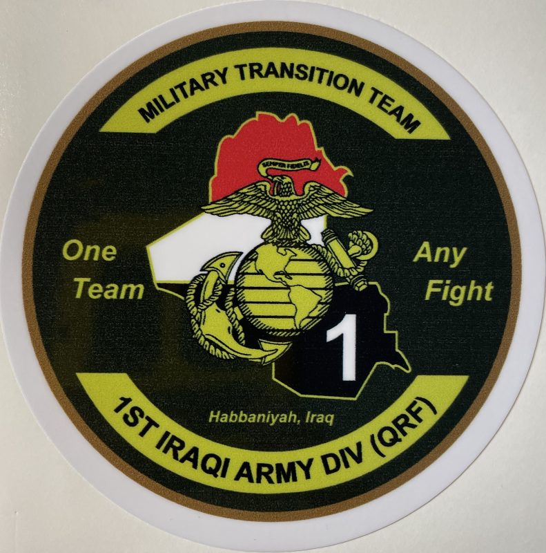 USMC Military Transition Team 1st Iraqi Army Div (QRF) Sticker 4 3/4 ...
