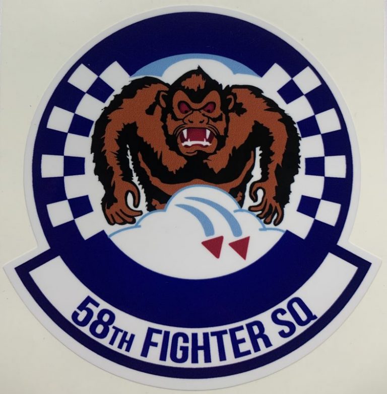 USAF 58th Fighter Squadron Sticker Decal Patch Co