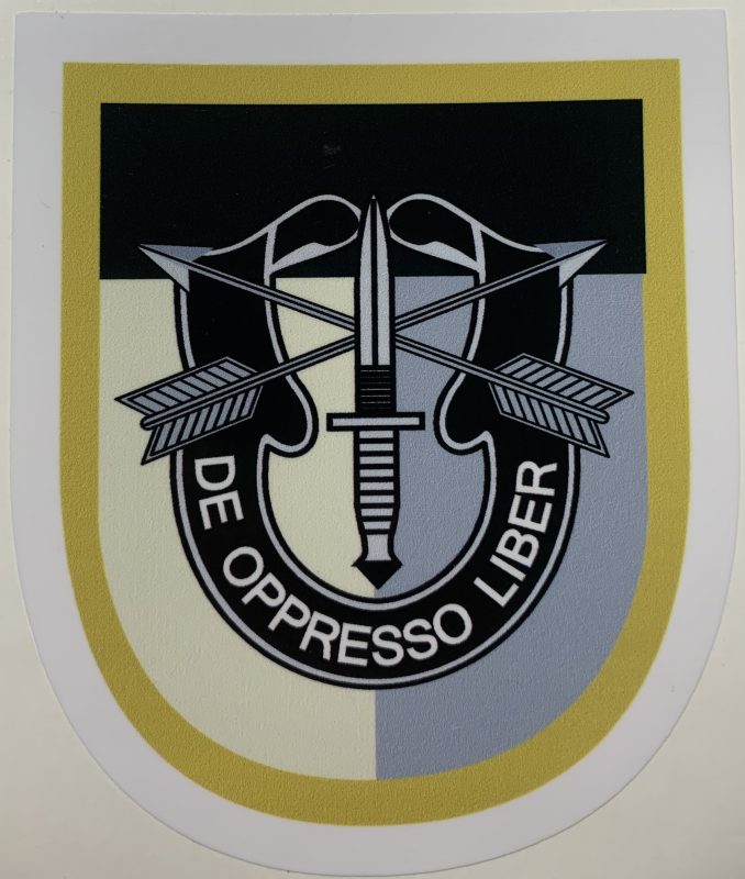 Jfk Special Forces Group - Decal Patch - Co