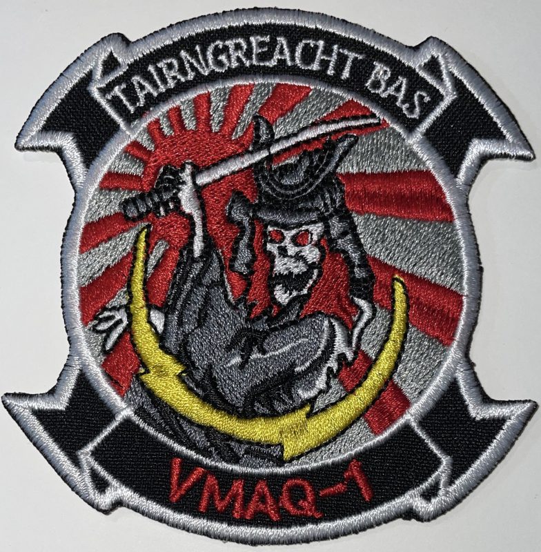 USMC VMAQ-1 Tairngreachi Bas Japan Battle Flag Patch - Decal Patch - Co