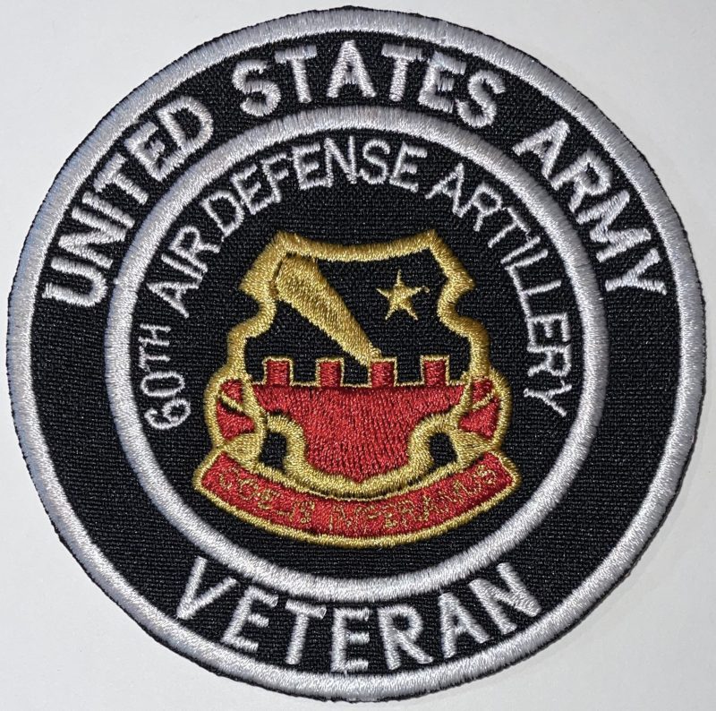 US Army 60th Air Defense Artillery Regiment Veteran Patch - Decal Patch ...