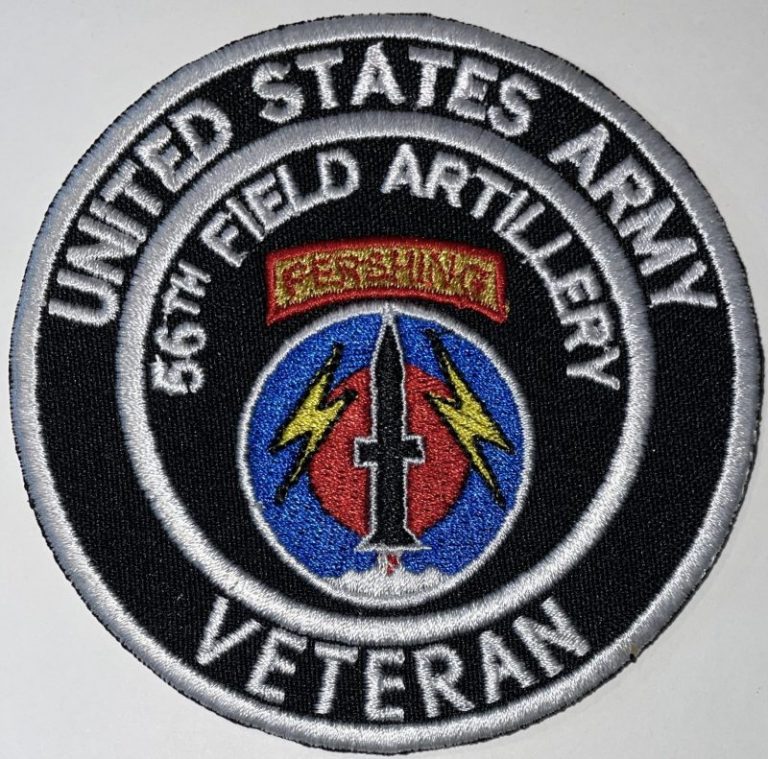 US Army 56th Field Artillery "Pershing" Veteran Patch Decal Patch Co