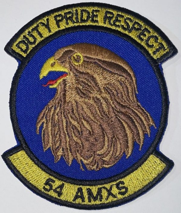 USAF 54th AMXS Aircraft Maintenance Squadron Duty Pride Respect Patch ...