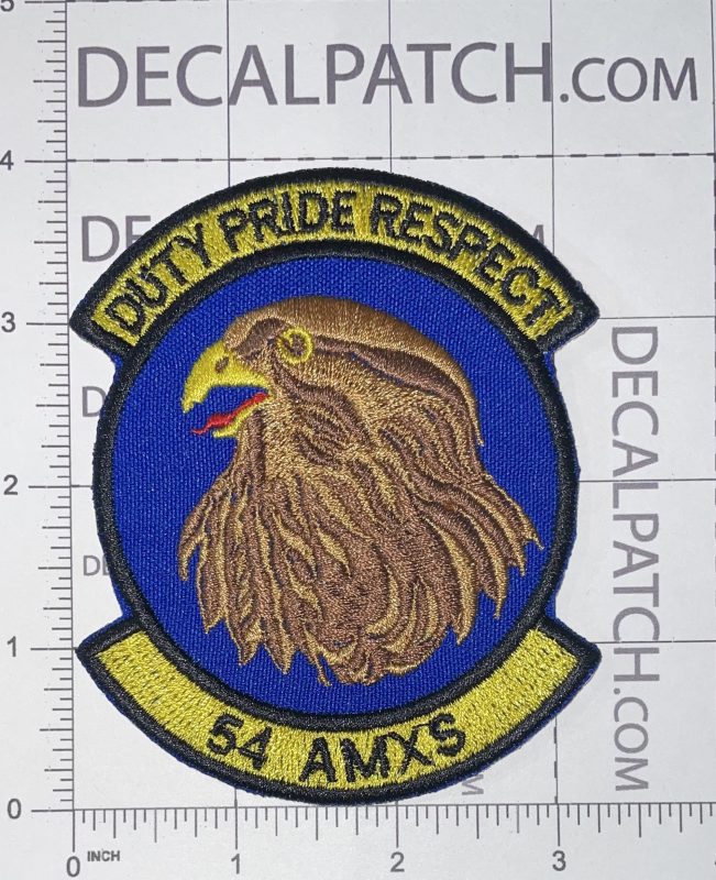 USAF 54th AMXS Aircraft Maintenance Squadron Duty Pride Respect Patch ...