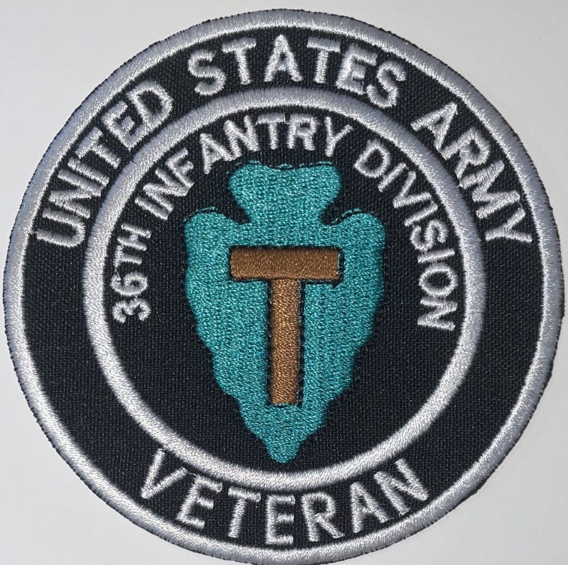 Us Army 36th Infantry Division Veteran Patch Decal Patch Co