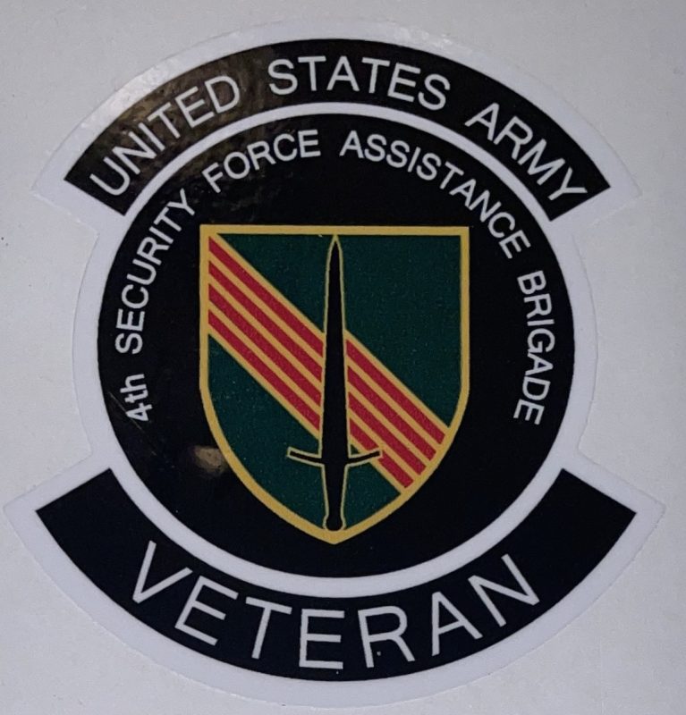 Us Army 4th Security Force Assistance Brigade Veteran Sticker Decal Patch Co 1482