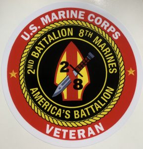 USMC 2nd Battalion 8th Marines America's Battalion Veteran Sticker D111 ...