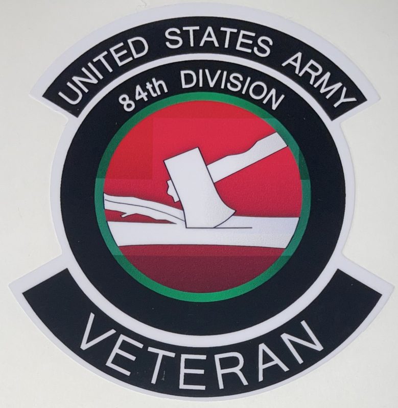 US Army 84th Division Veteran Sticker - Decal Patch - Co