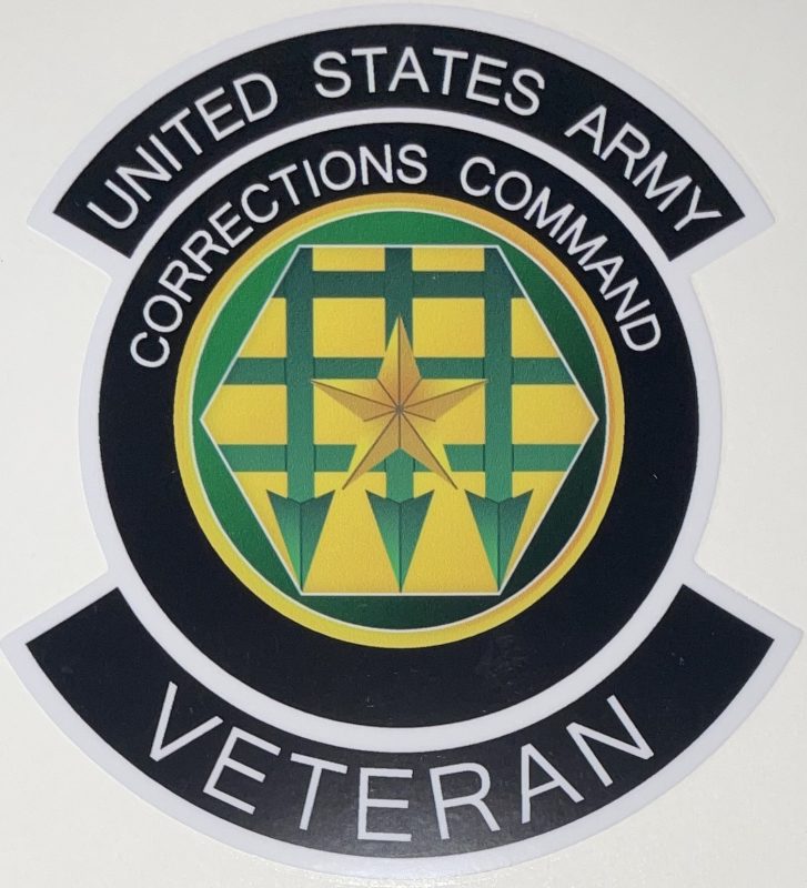 US Army Corrections Command Veteran Sticker - Decal Patch - Co