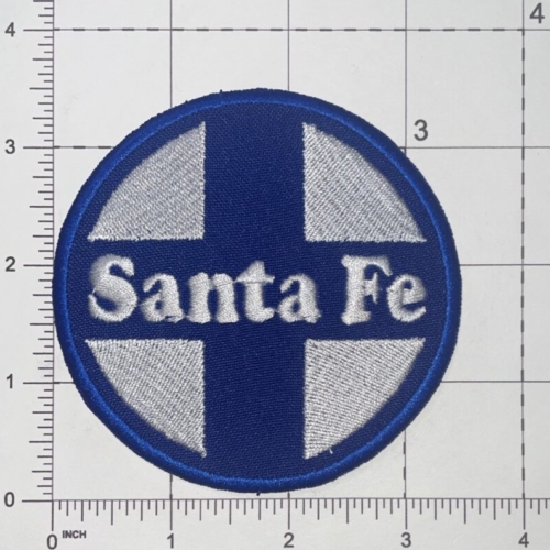 Santa Fe Railroad Patch Blue