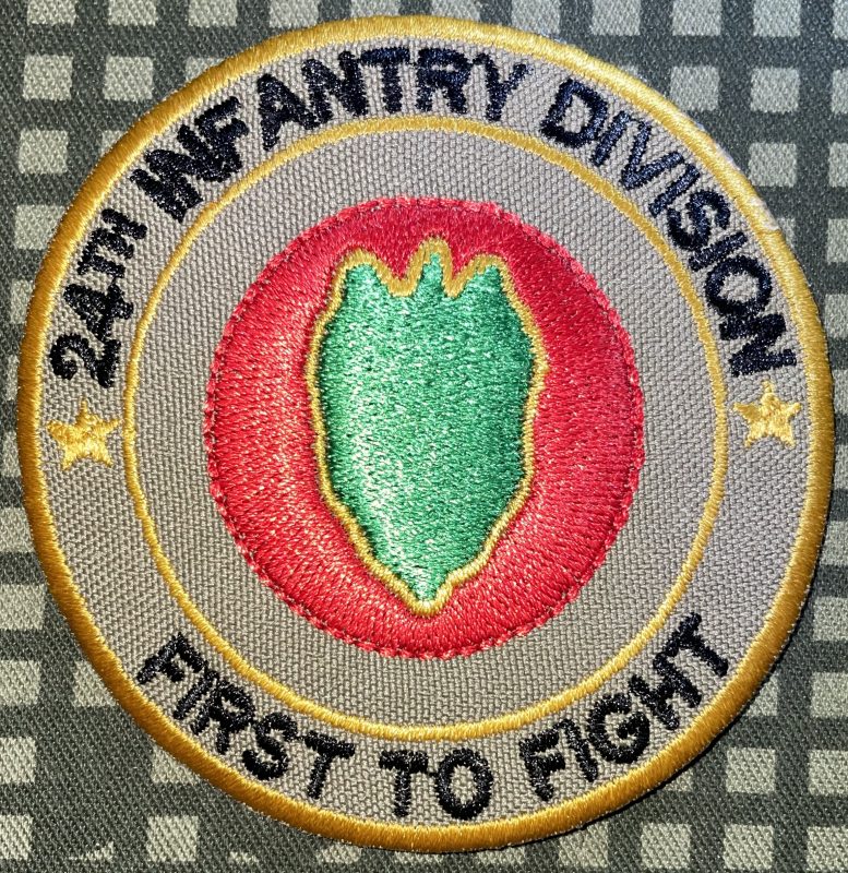 US Army 24th Infantry Division First To Fight Patch 3 Decal Patch Co   Fullsizeoutput 1226 