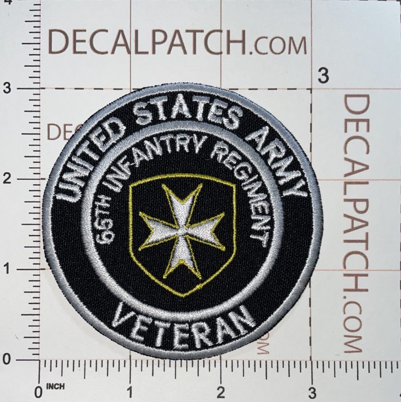 Us Army Puerto Rico 65th Rct Regimental Combat Team Veteran Patch 3 Decal Patch Co