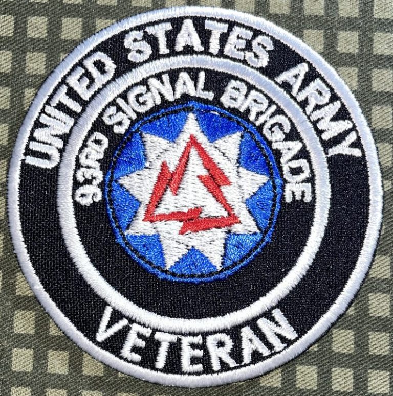 US Army 93rd Signal Brigade Veteran Patch 3