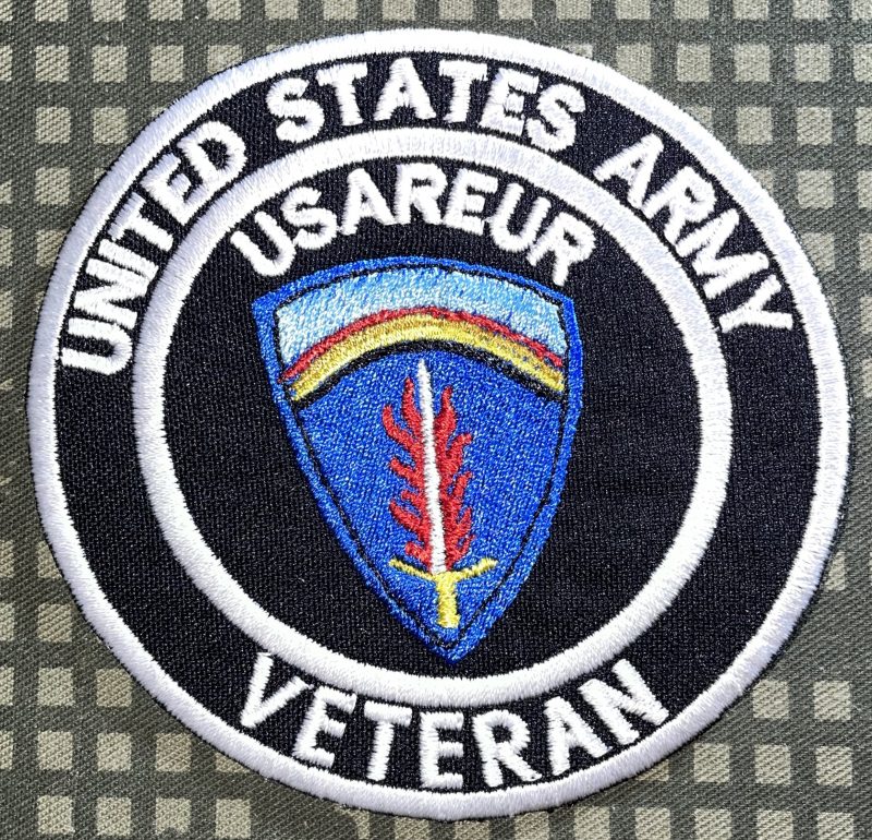 US Army Europe USAREUR Veteran Patch - Decal Patch - Co