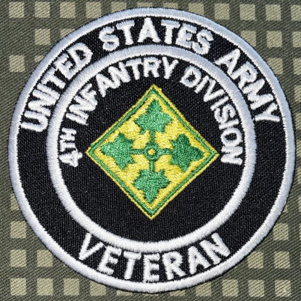 Us Army 4th Infantry Division Veteran Patch 3