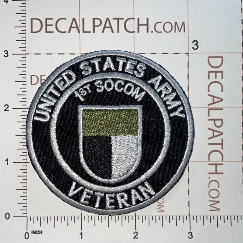 Us Army 1st Socom Special Operations Command Veteran Patch 3 Decal