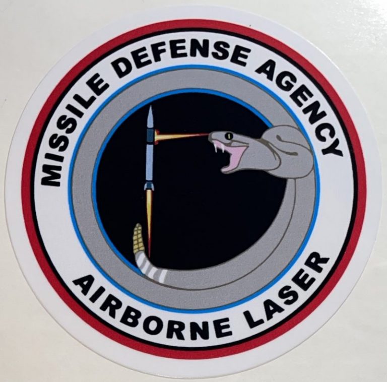 USAF Missile Defense Agency Airborne Laser Sticker - Decal Patch - Co