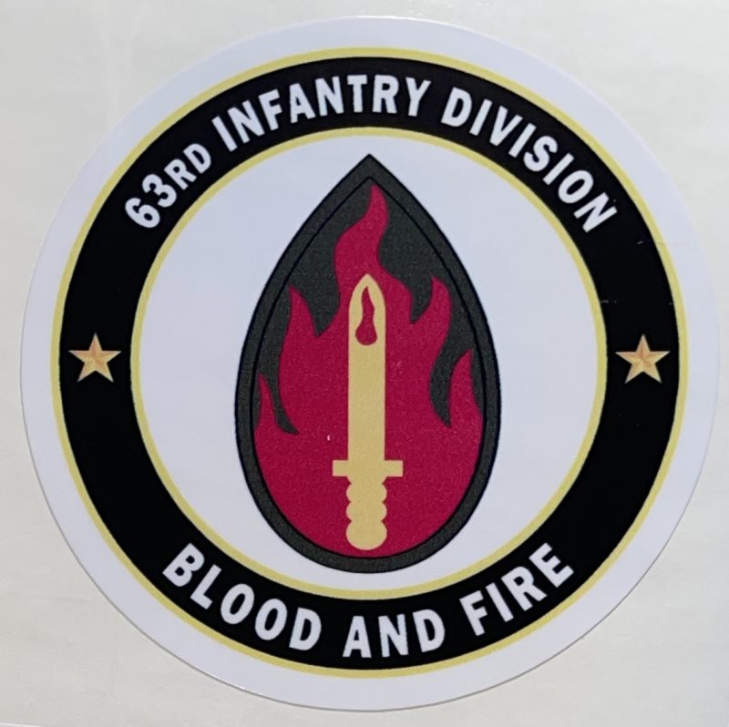 US Army 63rd Infantry Division 