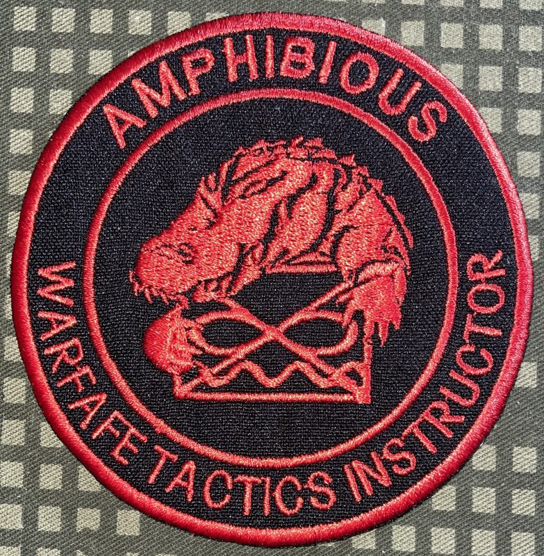 USN Amphibious Warfare Tactics Instructor Patch - Decal Patch - Co