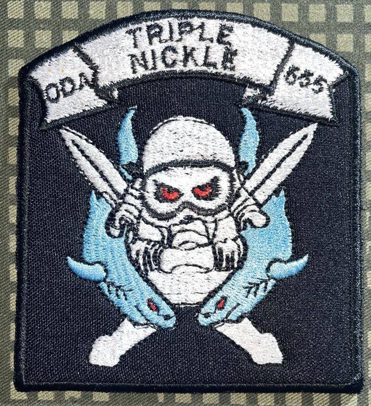 US Army ODA-555 Special Forces Triple Nickle Patch - Decal Patch - Co