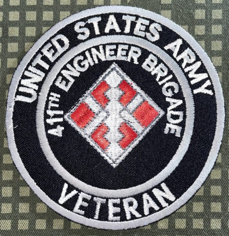 US Army 411th Engineer Brigade Veteran Patch - Decal Patch - Co