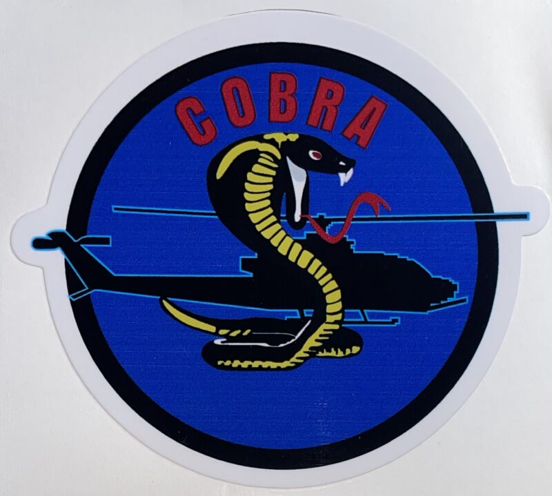 Bell AH-1 Cobra Huey Cobra Snake Helicopter Sticker 5