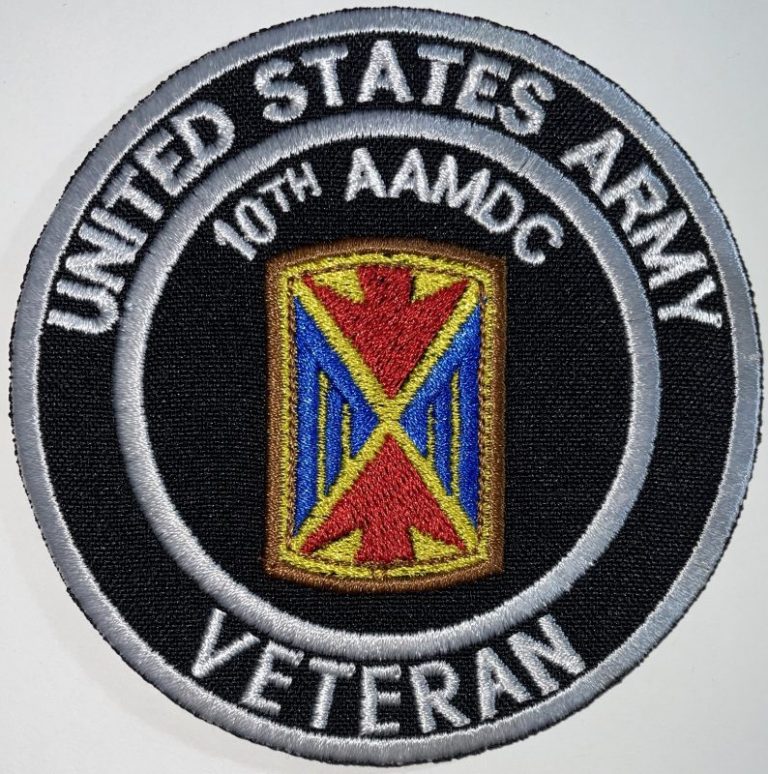 US Army 10th Army Air & Missile Defense Command Veteran Patch - Decal ...