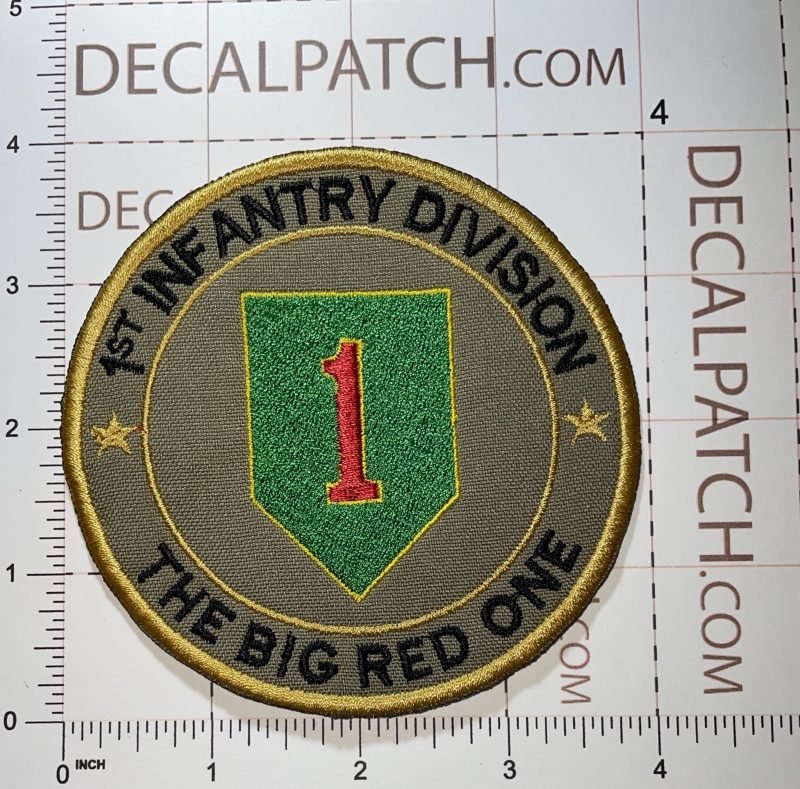 US Army 1st Infantry Division The Big Red One Patch - Decal Patch - Co