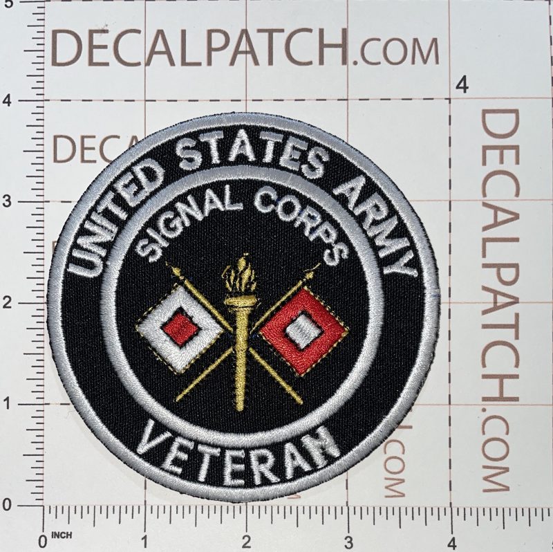 US Army Signal Corps Veteran Patch - Decal Patch - Co