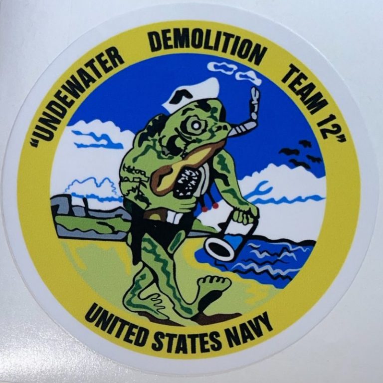 USN Underwater Demolition Team 12 Sticker - Decal Patch - Co